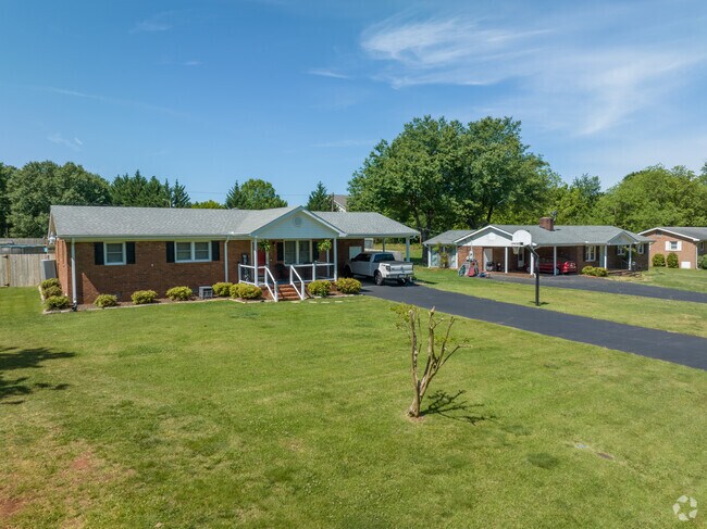 Patios and driveways complete many ranches in Boiling Springs.