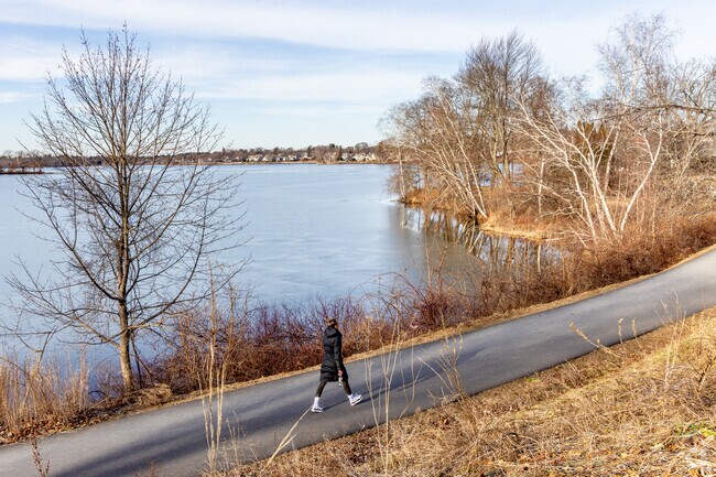 The Lake Quannapowitt is a favorite spot in Wakefield for it's great walking paths and lake view