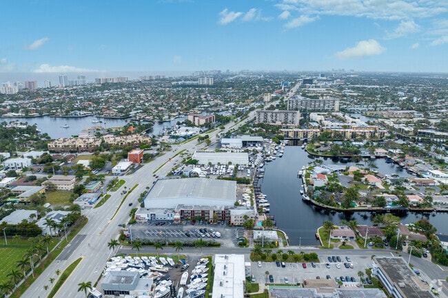 Downtown Pompano is ideally located close to the beach.