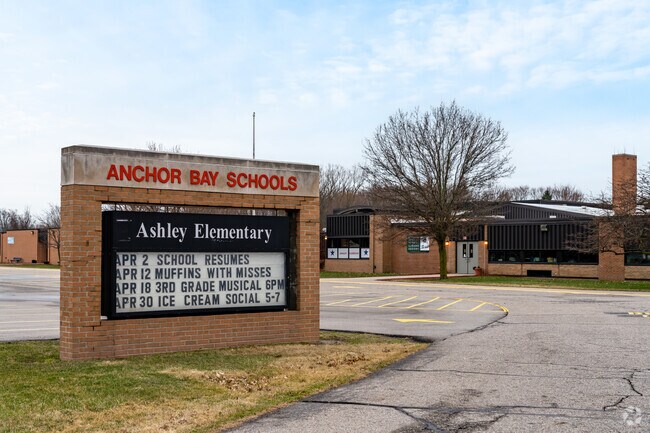 Ashley Elementary School serves K–5 in the Anchor Bay School District.