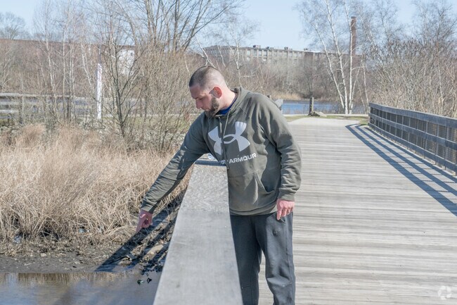 At the Quequechan River Trail in the Niagara neighborhood, wildlife and other  features are a fun thing to spot.