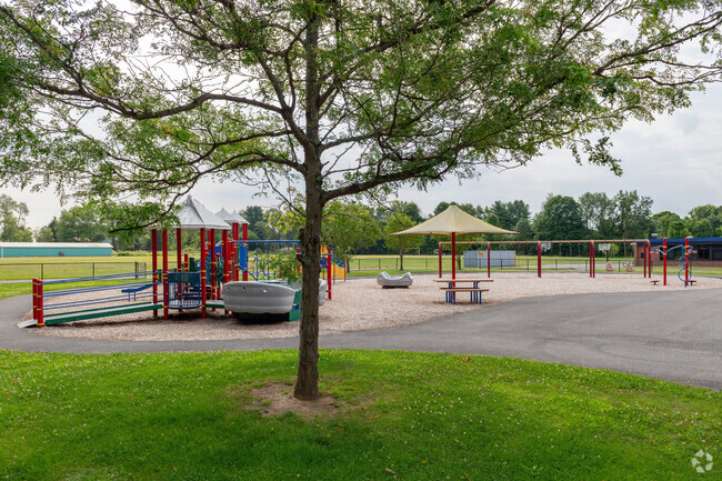 The playground at John E. Joy Elementary School is considered the finest in the area.