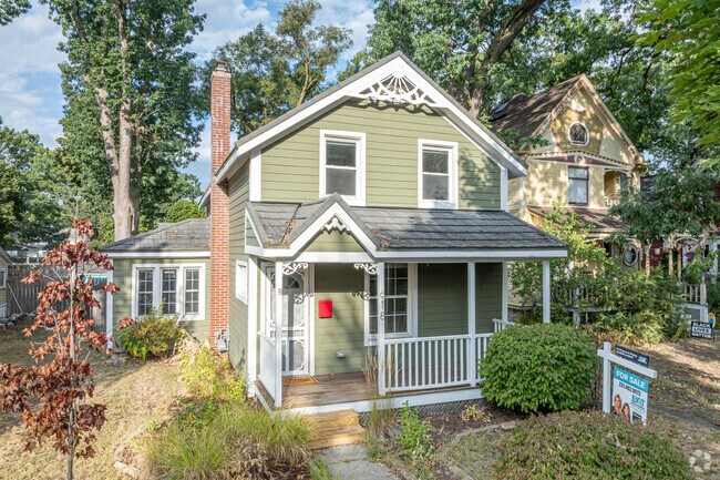Craftsman homes are a common style in Old Town, many featuring ornate details.