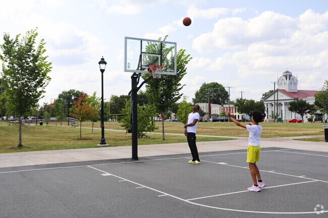 Shoot some hoops with friends at Abner Clay Park.