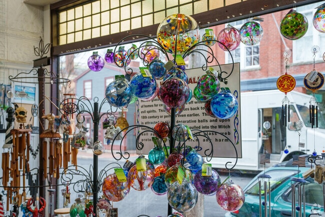 Pick out a few crystal balls from Witch Way Gift Shop in Derby Street.