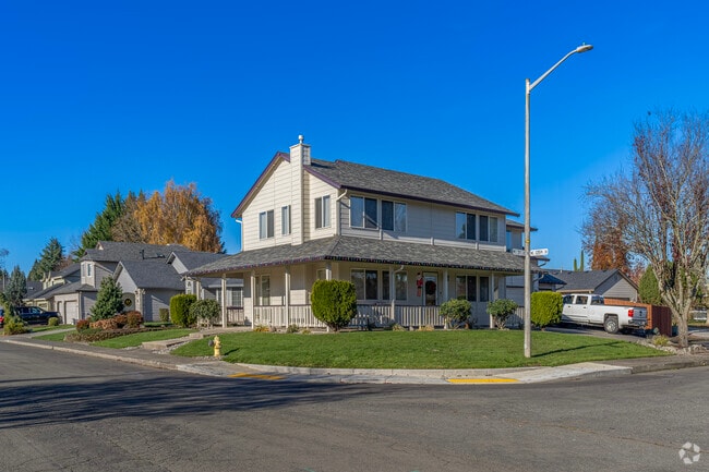 Modern-traditional homes line quiet streets in Knapp, Vancouver.