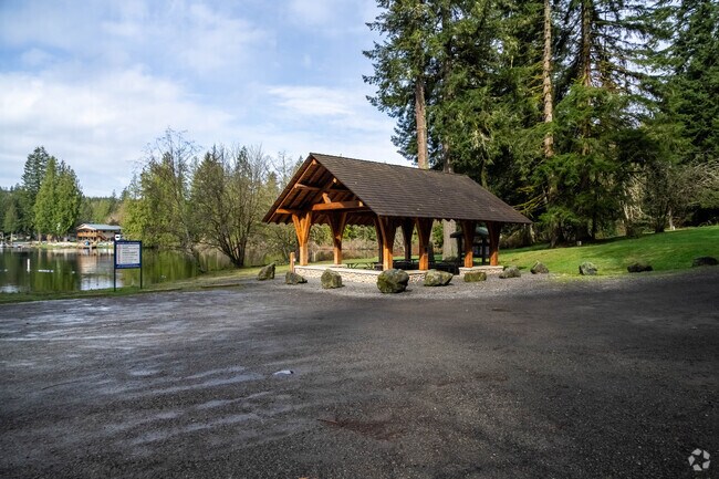 Lake Roesiger Park is a big attraction during the summer months.