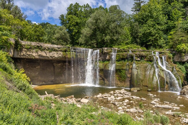 The Waterfall at Ludowville Park is a gorgeous place for South Lansing locals to take a hike.