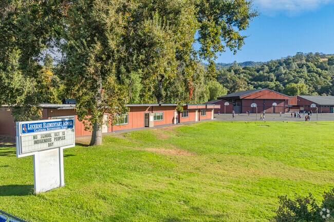 Lucerne Elementary School is the first stop for Lucerne's local students.