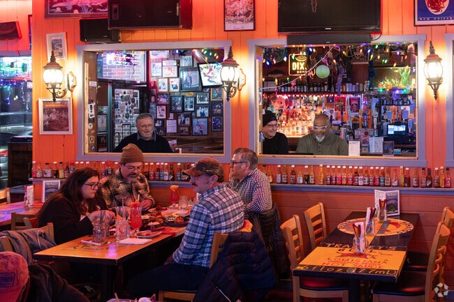 The Bayou Restaurant in Mount Vernon serves Cajun cuisine.