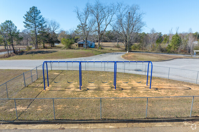 Kids love to swing at Jemison Elementary School.