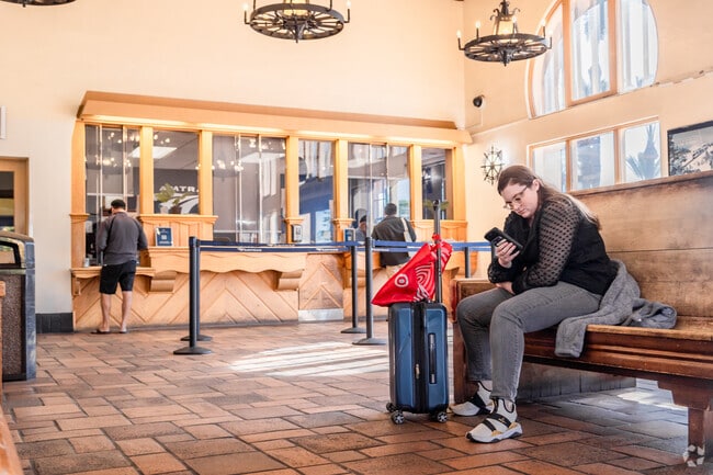 The Fullerton Amtrak station is a travel hub.