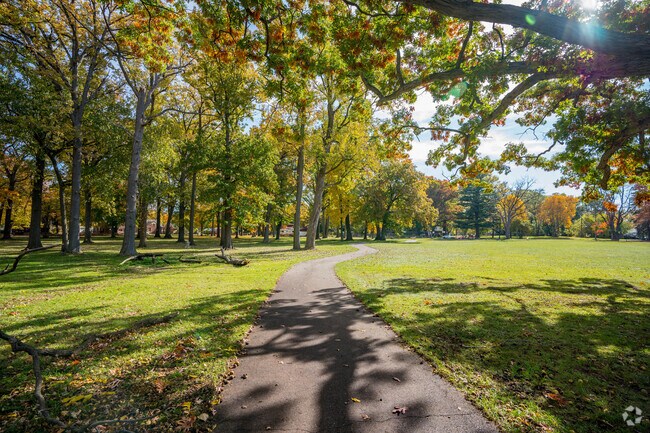 Residents love taking peaceful strolls around the Crowell Recreation Center.