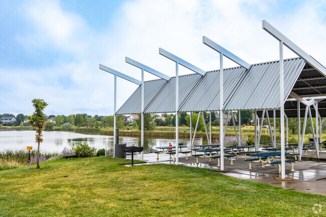 Fossil Creek Park near Brittany Knolls has a beautiful lake pavilion.