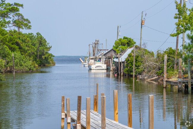 Manns Harbor is a residential fishing village on coast of North Carolina.