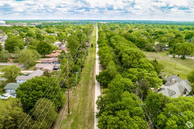 The Red Bud Trail runs along the edge of Crestview Heights.