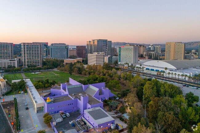 Downtown San Jose offers tons of activities and it is a fifteen minute drive from Creekside.