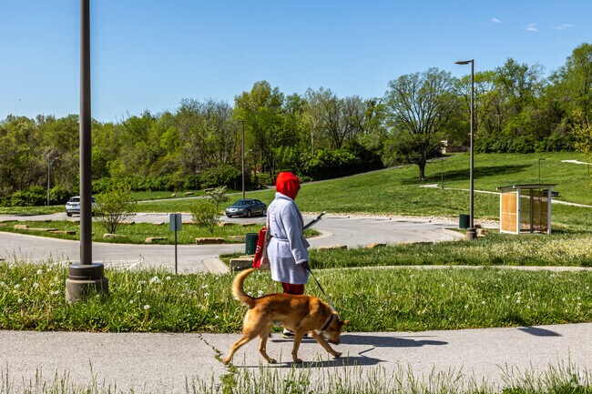 Locals love walking the 4 mile paved trail at Hidden Valley Park.
