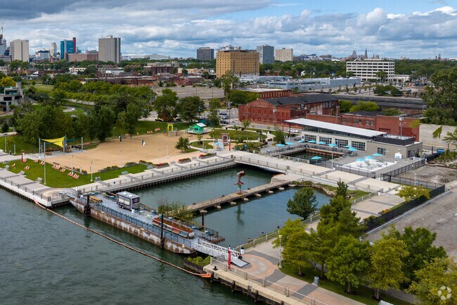 There is always something fun to do with kids along the Detroit Riverwalk.