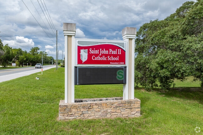 Saint John Paul II Catholic School has 206 students in grades PK, K-8.