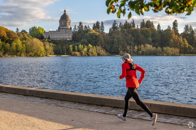 Find plenty of scenic running paths in the area around West Bay Drive.