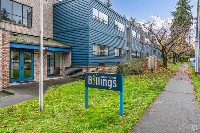 Billings Middle School signage.