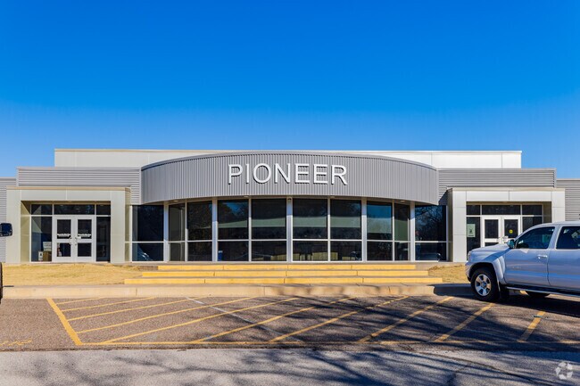 Here is the front entrance of Pioneer Intermediate Elementary School