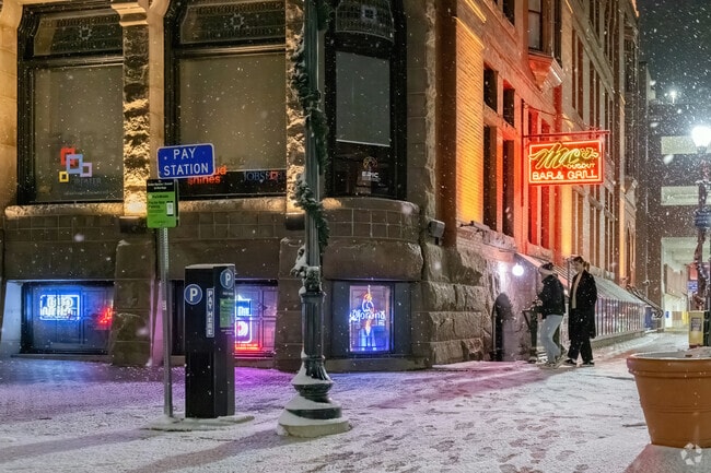 On a snowy evening, nothing is more fun than a visit to MC's Dugout near Lake George.