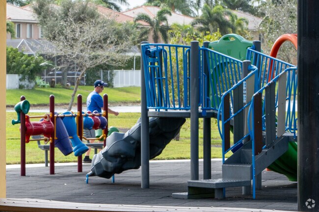Families often gather at parks and playgrounds in Banyan Trails.