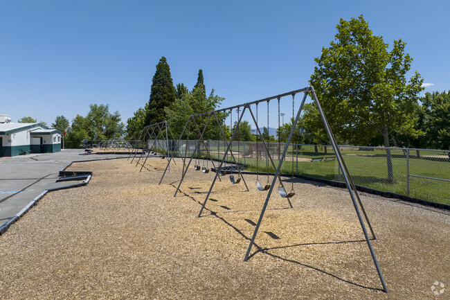 The swing sets found at Mamie Towles Elementary School in Reno.