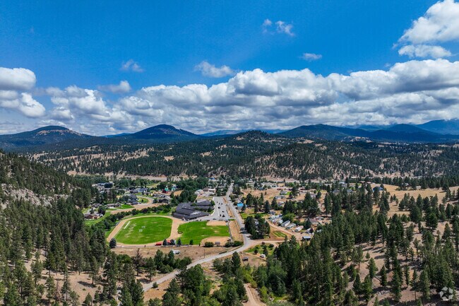 Clancy is nestled into pine covered mountains just outside of Helena Montana.