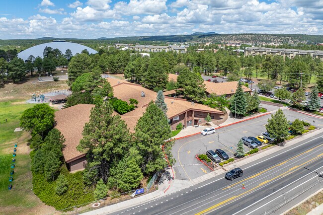 View of Laura Kinsey Elementary School and the surrounding neighborhood.