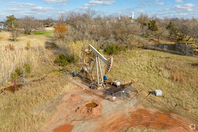 Oil rigs are a common site in Carney and all of Oklahoma.