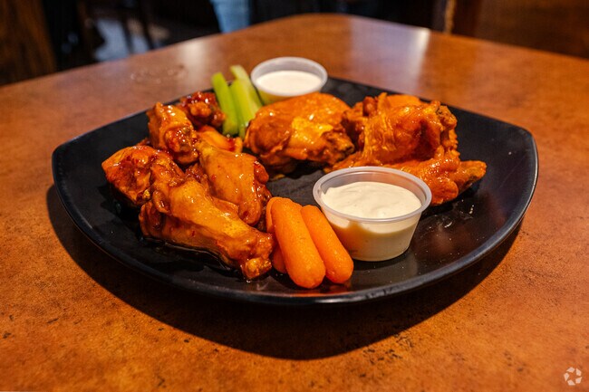Knott's hot wings come in many flavors and are a must order if you visit River's Bend Grill.