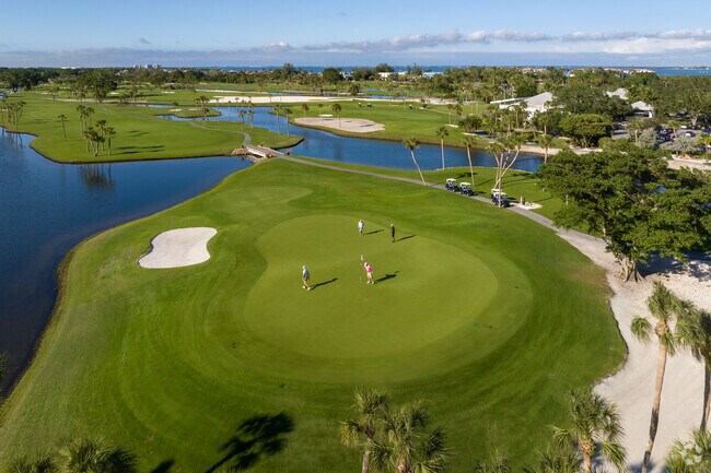People living the golf lifestyle play at Harborside Golf Course on Longboat Key.