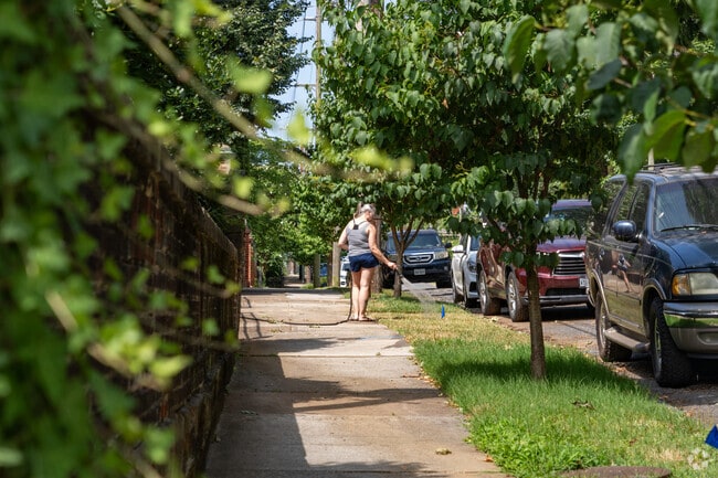 Diamond Hill residents often work outside keeping their lawns and gardens tidy.