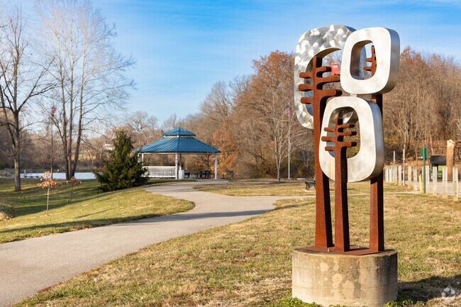 Bicentennial Park boasts a number of beautiful sculptures and charming gazebos.