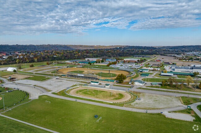 Crowds fill the up the Lawrenceburg Speedway on race days.