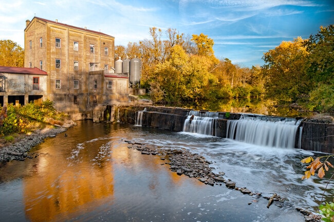 Weisenberger Mills is a beautiful spot featuring cascading falls in Paynes Depot.
