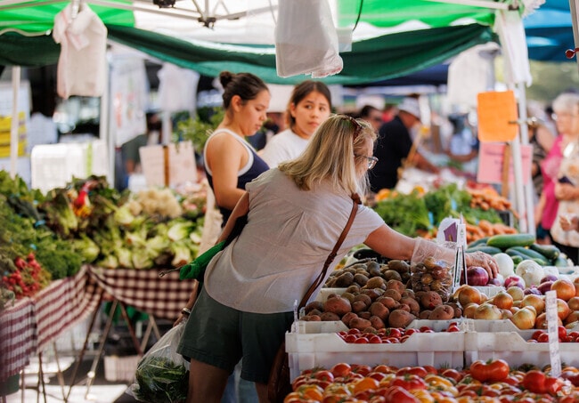 Residents of Bret Harte frequent to Modesto Farmers Market for produce.