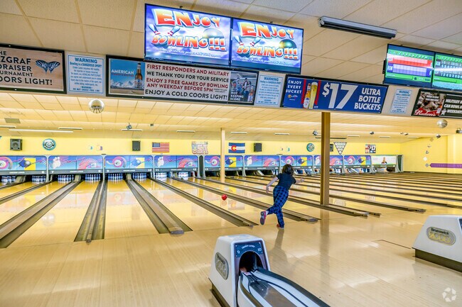 The residents of Harvey Park love to spend an evening at Crown Lane Bowling lanes.
