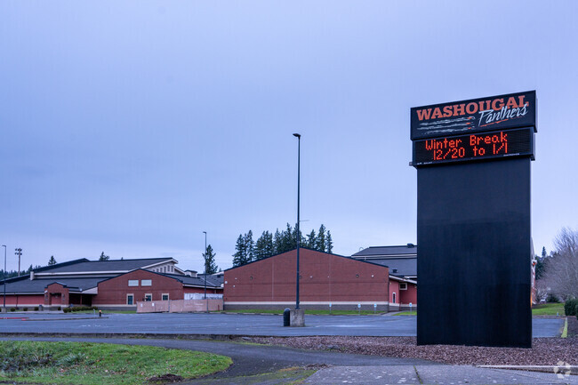 Informing signage at Washougal High School.
