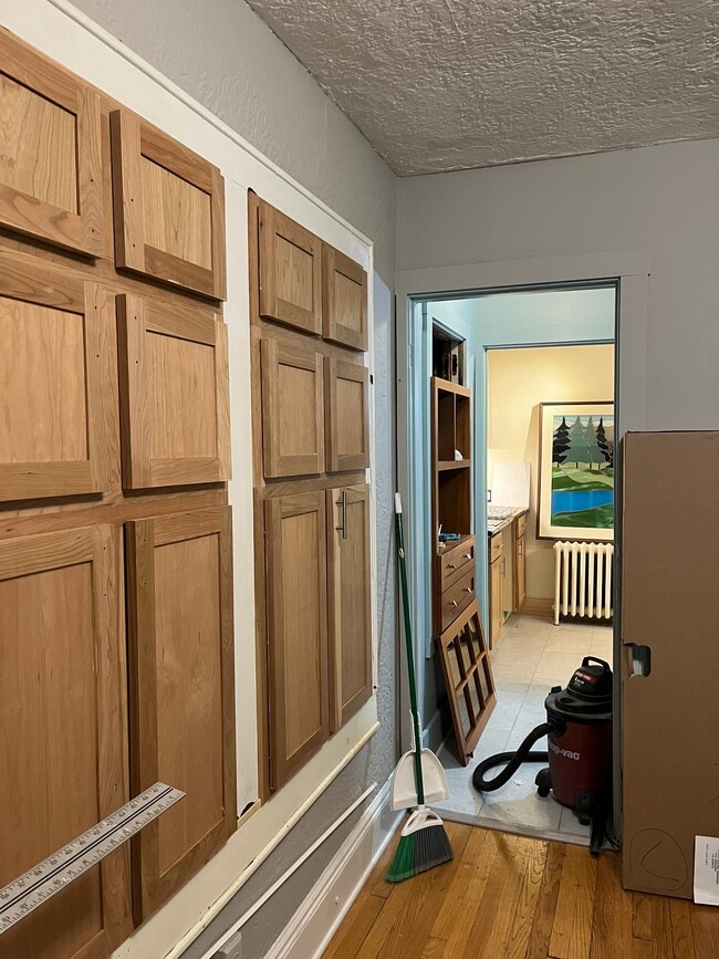 New solid wood built ins