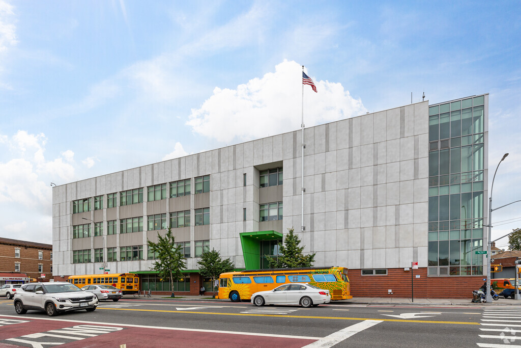 Helen M Marshall School spans and entire city block.