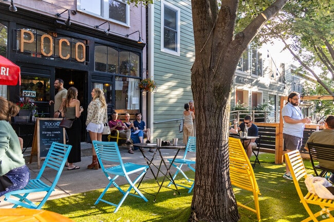 Restaurant Poco in downtown Burlington is a tapas restaurant and bar serving farm to table food.