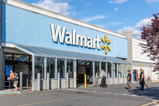 Route 37 has big box retailers like Walmart, providing Pine Lake Park residents' essential needs.