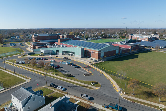 Long Branch High School features large athletic fields.