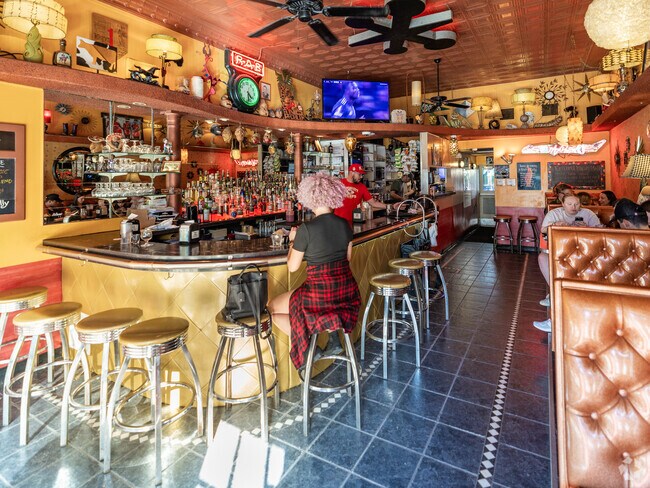 Rock-A Belly Bar & Deli offers a wide variety of food and drinks.