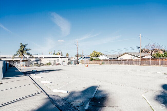 The parking lot of Alpha: Jose Hernandez Middle in San Jose, California.