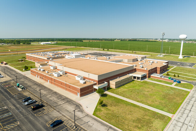 This is an aerial view of Eisenhower High School.